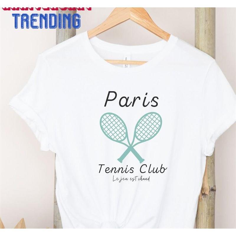 Paris Tennis Club Tshirt Fashion French Apparel Unisex